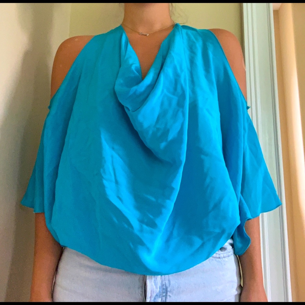 RAMY BROOK gorgeous blue blouse